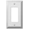 Amerelle Wall Plate, Number of Gangs: 1 Steel, Polished Chrome Finish, Light Gray 161R - alternate 1